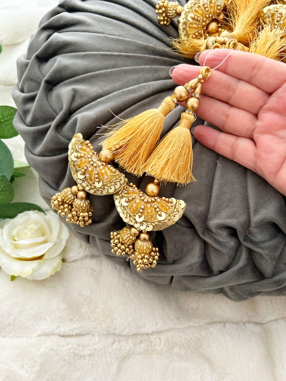 Gold Tassels for Wedding Lehenga / Dress Blouses / tassel charm