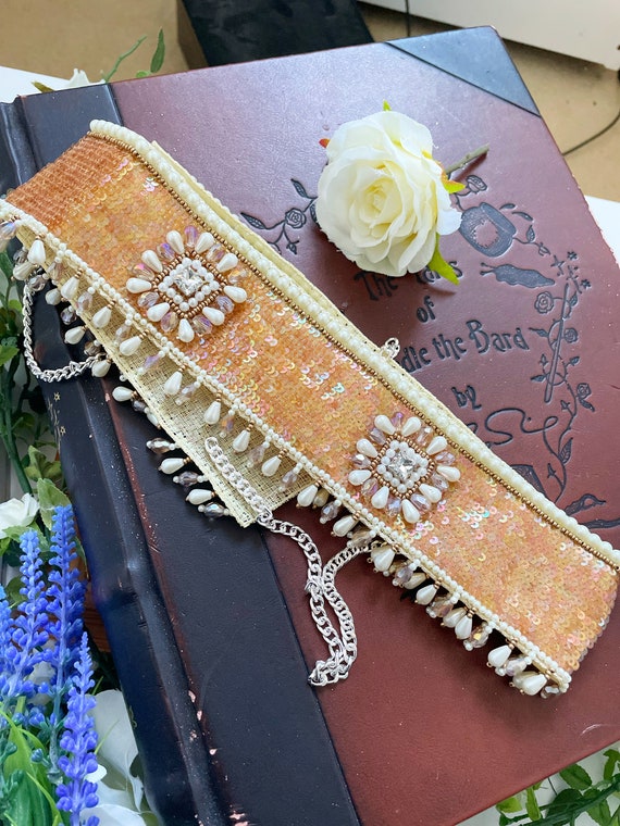 Indian Multicolour Handmade Sari Saree Dress Costume Bridal Belt 05