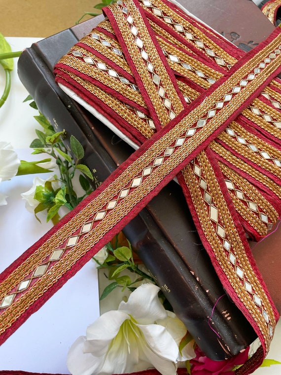 Use our Zardozi border and trim for DIY book binding and scrapbook