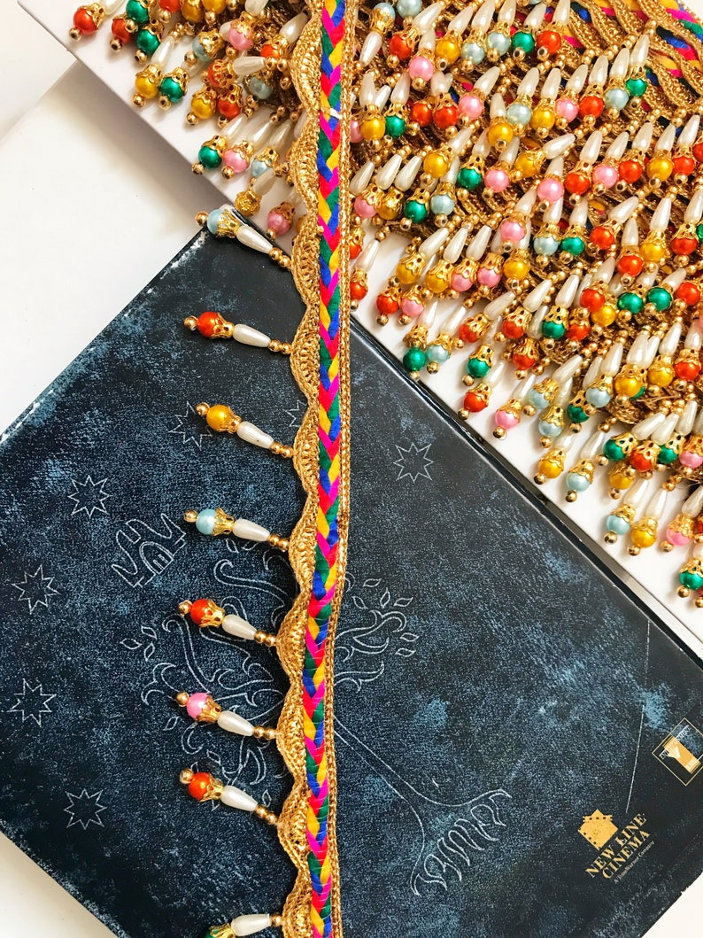 Multicolor Ribbon Tassel Fringes Trim Decorative Supply Woolen Thread Lace Accessories 9 Yards Wide 3.2 cm