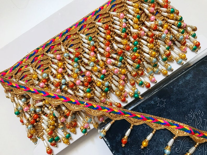 Multicolor Ribbon Tassel Fringes Trim Decorative Supply Woolen Thread Lace Accessories 9 Yards Wide 3.2 cm