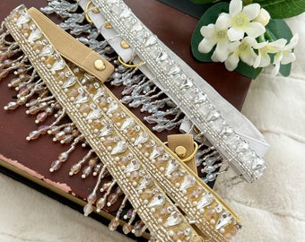 Pin by shaziamuqaddas on belt designs  Handmade fashion jewelry, Handmade  jewelry designs, Belt design