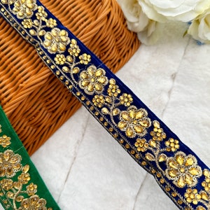 Light Grey with Royal Velvet Embroidered Border main image 0