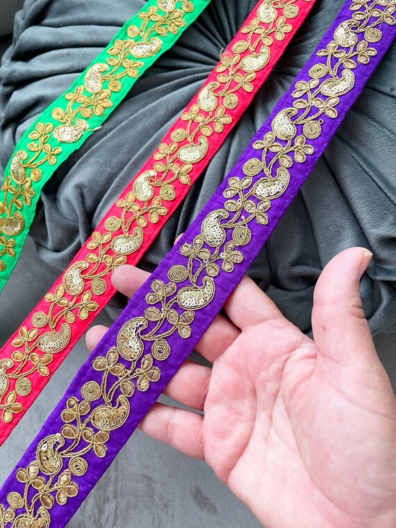 1-4M Perla Perline Pizzo Bordo Oro Argento Bronzo Nastro - Foto 11