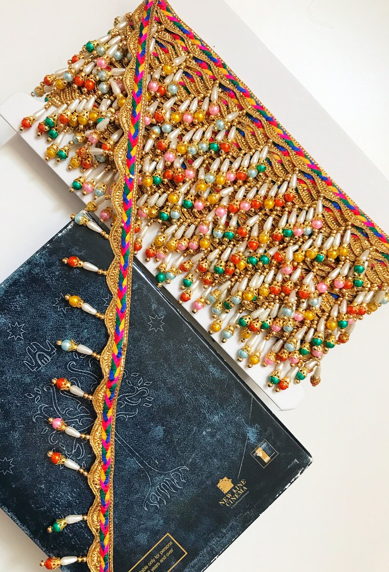 Multicolor Ribbon Tassel Fringes Trim Decorative Supply Woolen Thread Lace Accessories 9 Yards Wide 3.2 cm