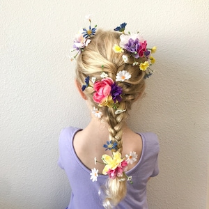 Rapunzel Flower Hair Clips, Character Dress Up