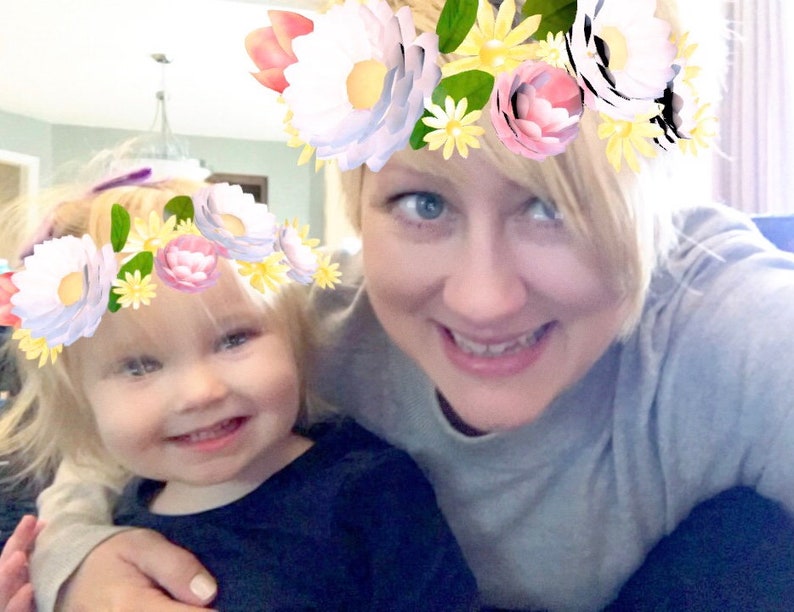 Snapchat Flower Filter Snapchat Flower Filter Headband Etsy