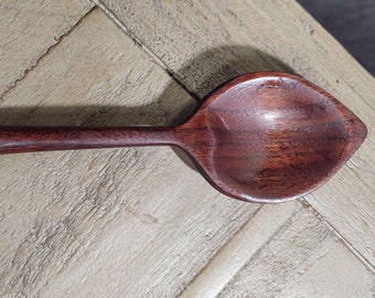 Heart shaped wooden spoon