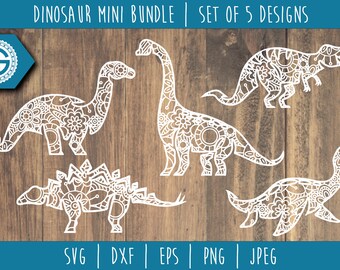 Download Dinosaur Mandala Svg Etsy