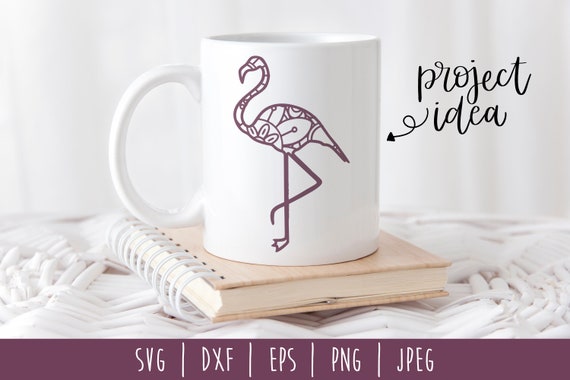 Flamingo Mandala Zentangle Digital Download File Flamingo Etsy