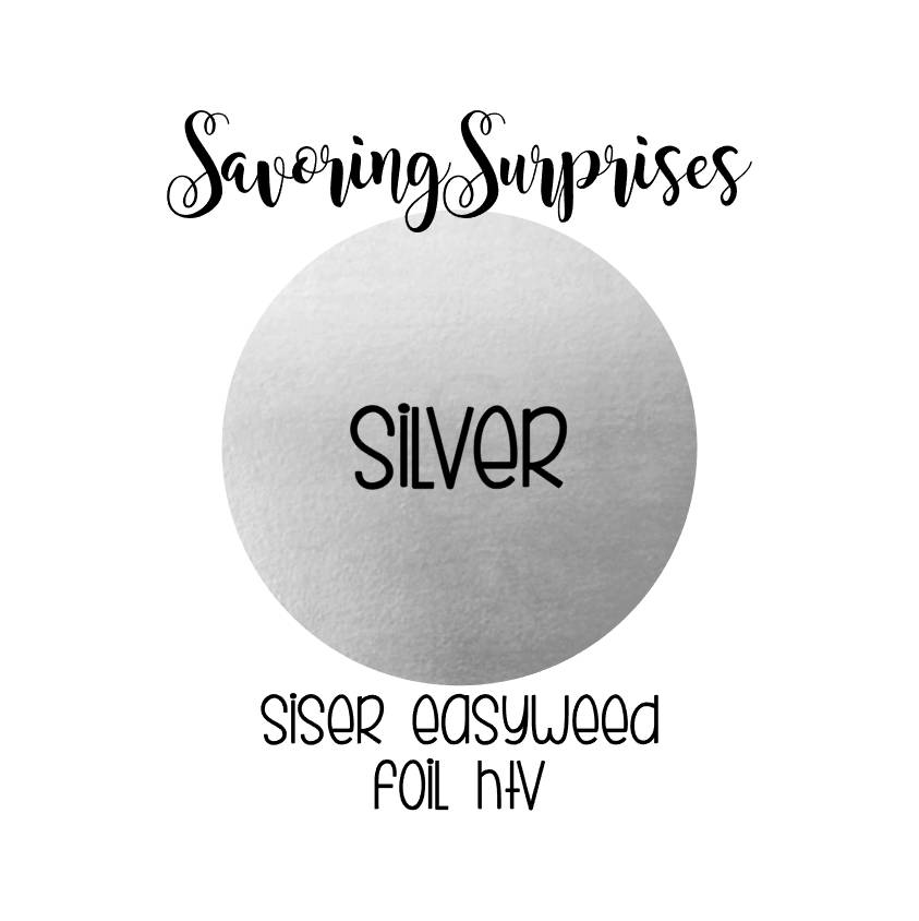 Silver Foil HTV / Siser Foil HTV / Silver / Silver Siser / Etsy