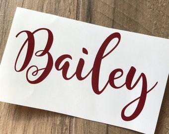 Script Name Vinyl Decal