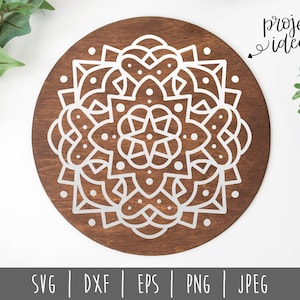 Mandala SVG / Mandala Cut File / Circle Zentangle Design / Silhouette Cricut Cut File / Mandala Digital File / Instant Digital svg dxf png