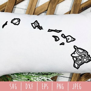 Hawaii State Mandala Zentangle SVG Cut File (Digital Download)