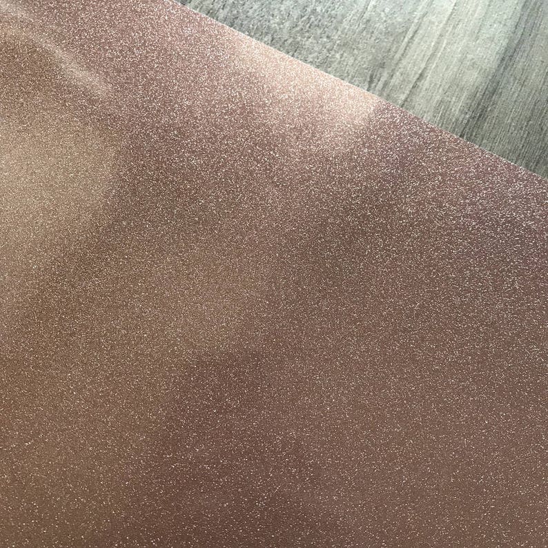 Rose Gold Glitter Vinyl Adhesive Image 0