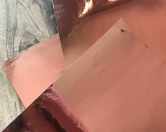 Rose Gold Mirror Vinyl / Rose Gold Adhesive Vinyl / Rose Gold Foil Vinyl / Rose Gold Chrome Vinyl / Rose Gold Decal / Rose Gold Wedding