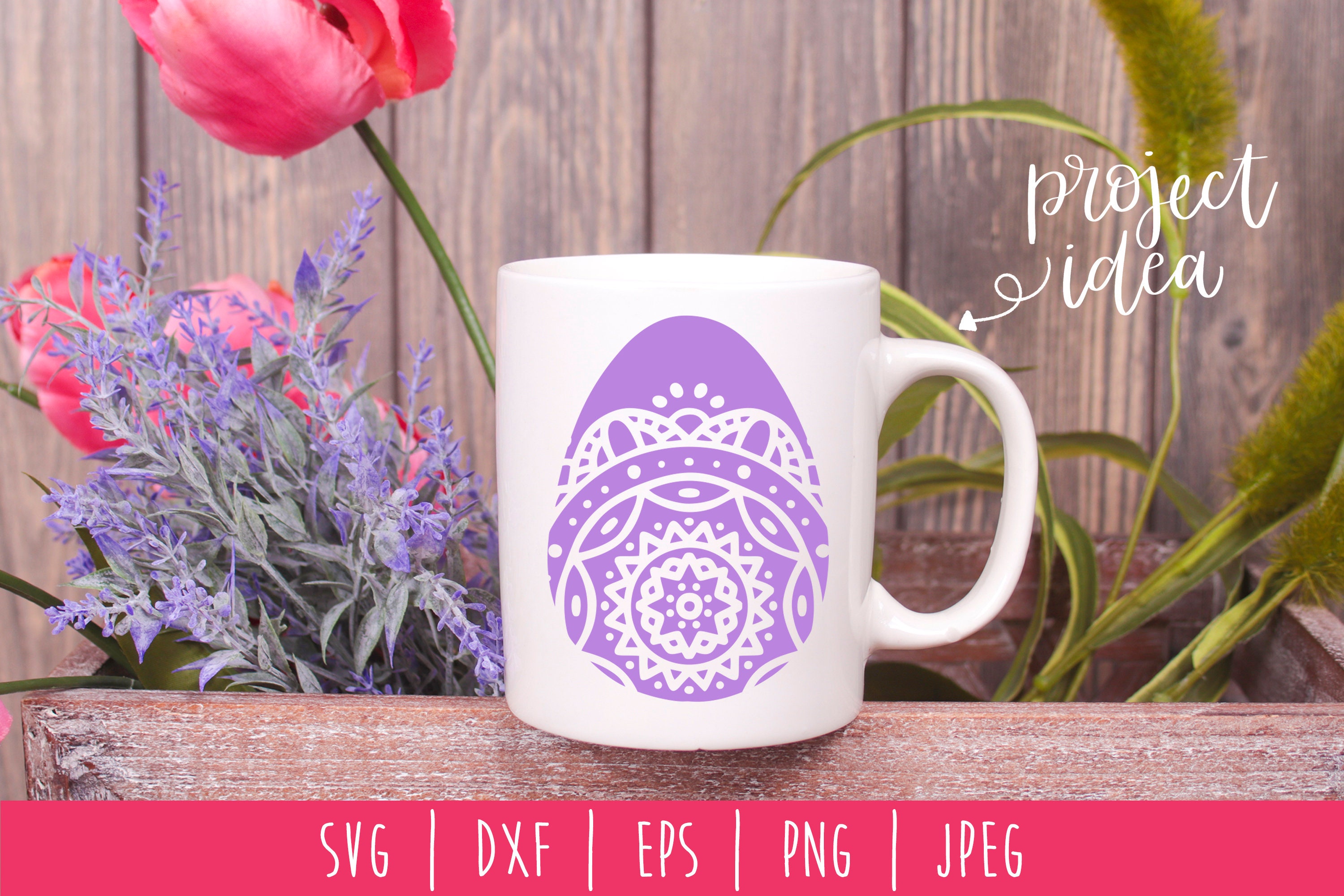 Download Free Mandala Easter Egg Digital Download Instant Download File Etsy SVG Cut Files
