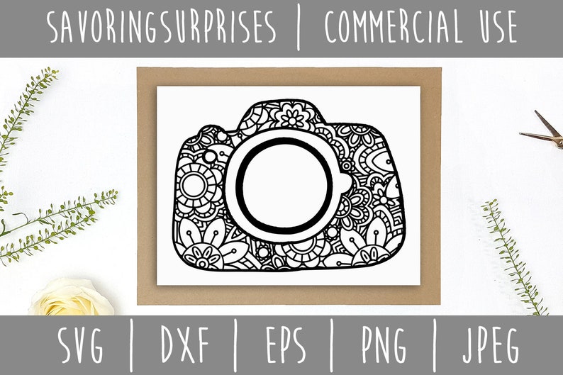 Download Camera Mandala Zentangle SVG / Camera Zentangle ...