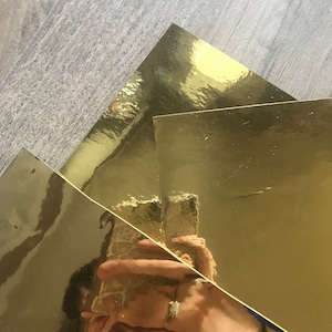 Gold Adhesive Chrome Foil Mirror Vinyl