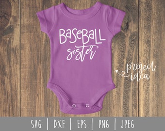 Baseball Sister Bundle Digital Download / Baseball Family / Sister Sport SVG / Sister Shirt / Baseball Sister svg dxf eps png jpeg