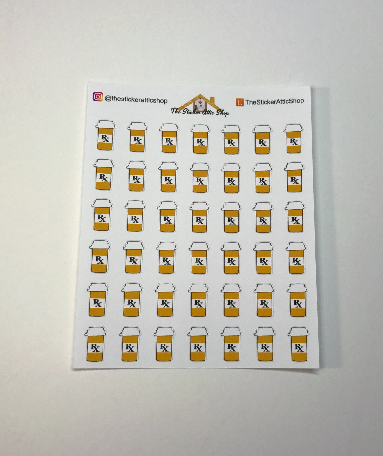 Medicine Planner Stickers Prescription Stickers Medication | Etsy