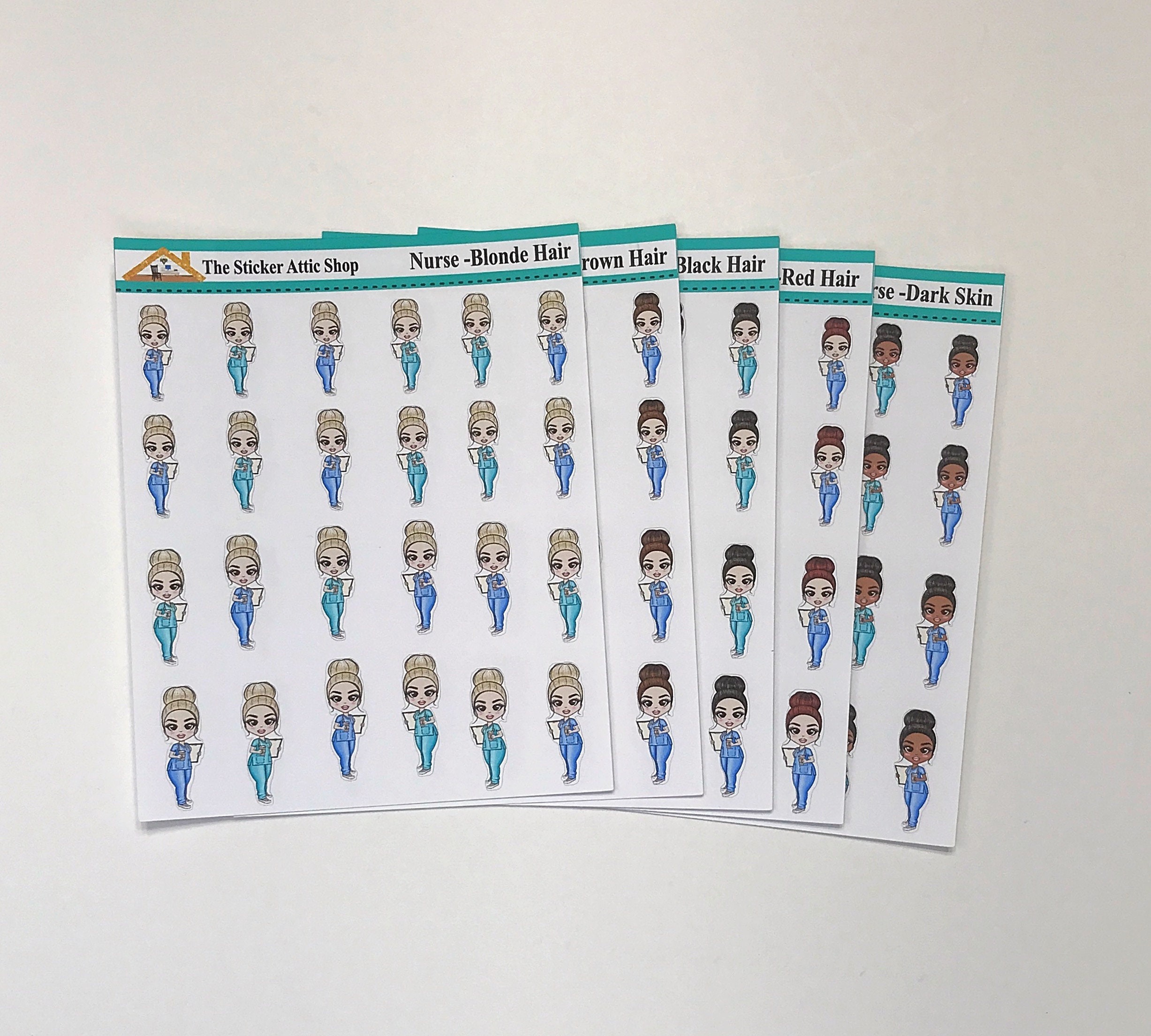 Nurse Planner Stickers CNA Stickers on Call Nursing School Etsy