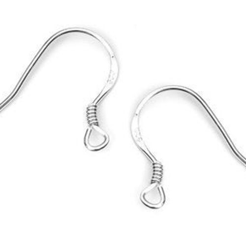 20pc /10 Prs 925 Sterling Silver Pinch Bail Earring Hooks Etsy