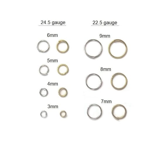 100pc 6mm open jump rings, 24K gold plated jump rings for jewelry, jump  rings gold, jump rings for earrings, jump rings open