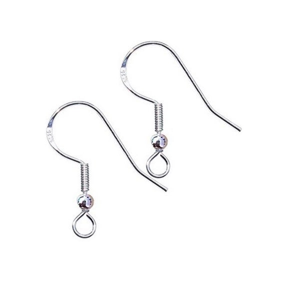 Real 925 Sterling Silver Earring Hooks Hypoallergenic Earring