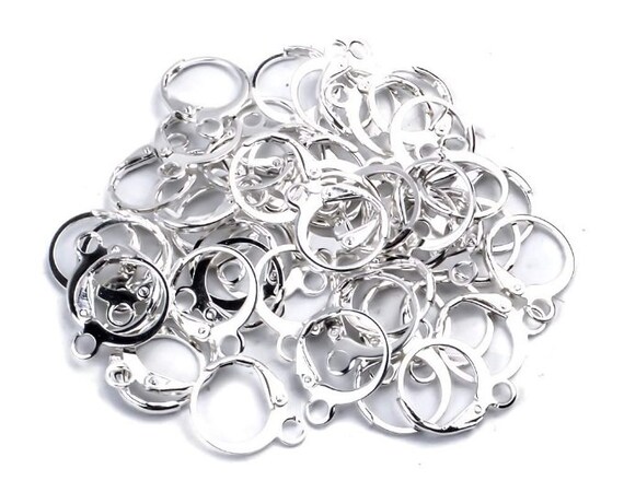 100 PCS/50 Pairs Earring Hooks, 925 Silver-Plated Hypoallergenic Earring  Hooks for Jewelry Making, 300 PCS Upgraded Earring Making kit, Earring  Making Supplies with Earring Backs and Jump Rings
