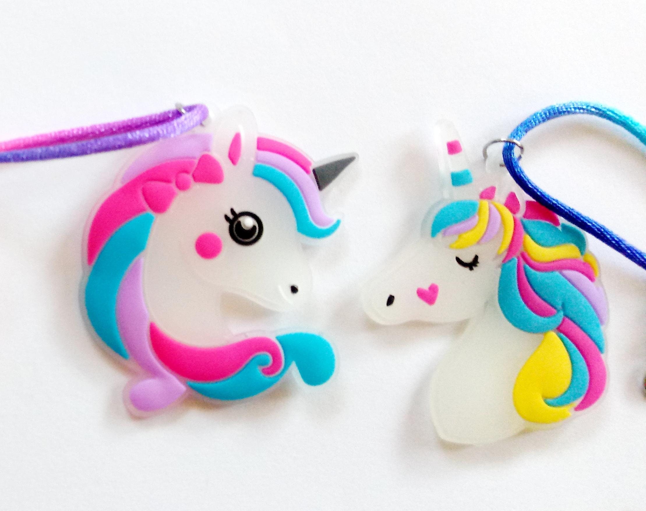 Glow in the Dark Unicorn Necklace for Little Girl Kids Unicorn Charm …