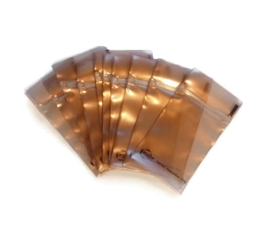 10-50 Anti Tarnish Copper Jewelry Bags Small 2x3, 4x6 / Silver Tarnish  Prevention Bag / Recyclable Ziplock Pouches / Jewelry Earring Storage 