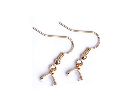 100Pcs Silver Gold Fishhook Earring Hooks Hypoallergenic Ear Wire