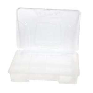 plastic transparent portable storage box with