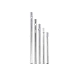 Set 4 DIY Wind Chime Tubes Rods Pipes 3 Silver Metal Hollow Wind Chime Replacement Parts Repair Kit Make Your Own Windchimes Supplies 5pc Set