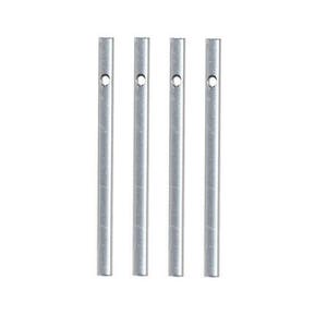Set 4 DIY Wind Chime Tubes Rods Pipes 3 Silver Metal Hollow Wind Chime Replacement Parts Repair Kit Make Your Own Windchimes Supplies 4pc Set