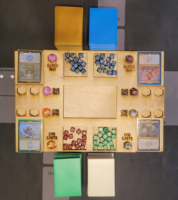 MTG Commander Edh Command Zone Custom Command Zone Etsy