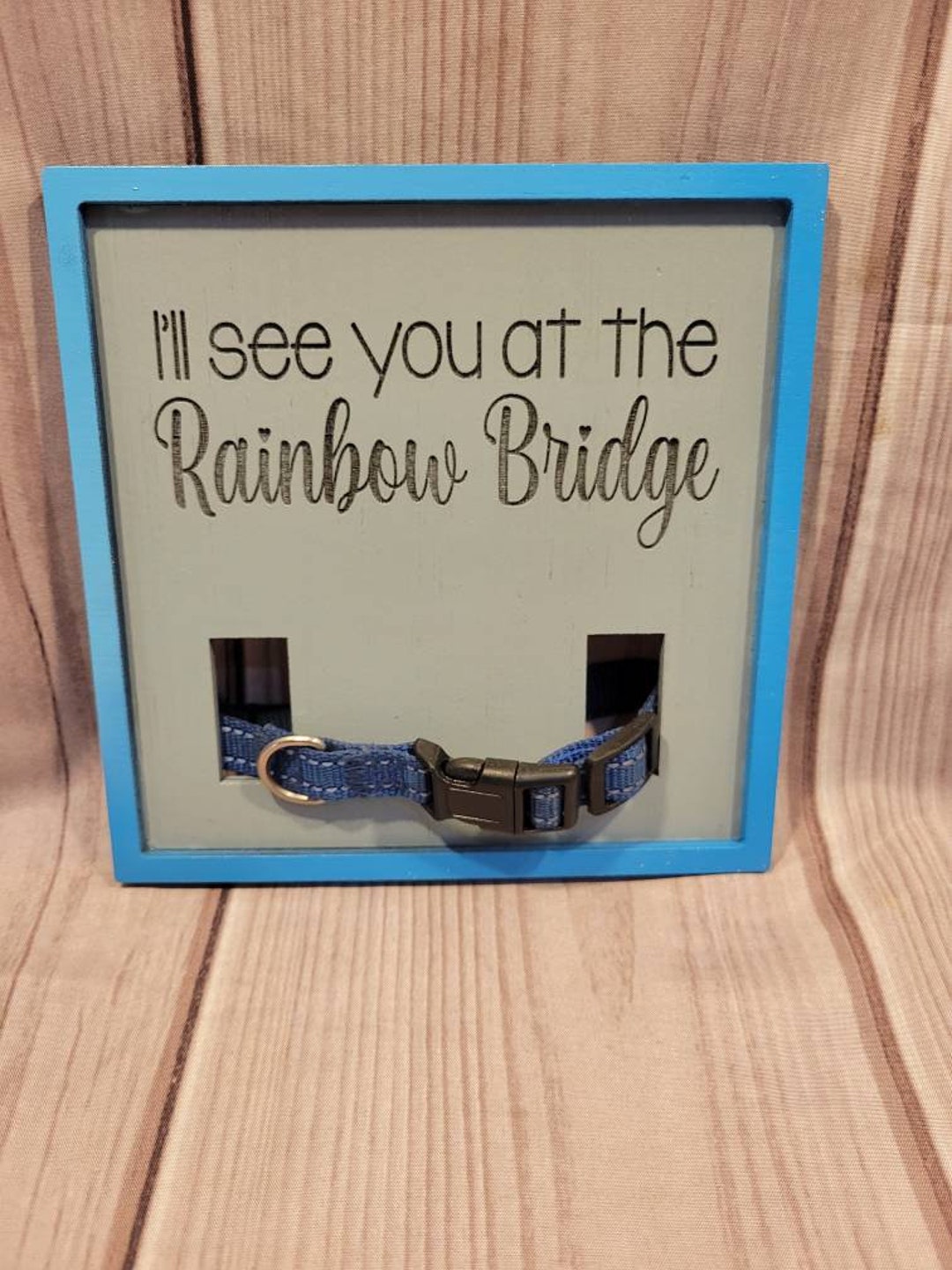 Dog Memorial Collar Remembrance Sign Dog Collar Sign Holder Custom Made