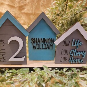 DIY Wooden Standing House Bundle | Pick ANY 3 Houses | Includes Wooden Base |  Paint At Home | Paint Party Bundle | Welcome Home Décor