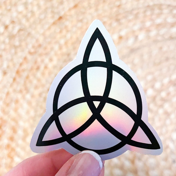 Triquetra Celtic Trinity Knot Symbol Sticker Decal Vinyl - 3 Pack Gold
