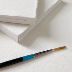 Quaderno per schizzi vuoto / Forniture per acquerelli / Blocco libro bianco / Quaderno per schizzi quadrato / Diario d'arte / Pressato a freddo / Straccio di cotone bianco al 100%