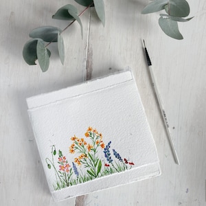 Artists Watercolour Sketchbook | Handmade Art Journal | Watercolour Sketchbook | Watercolour Gouache Ink Acrylic | 100% Cotton Rag Paper