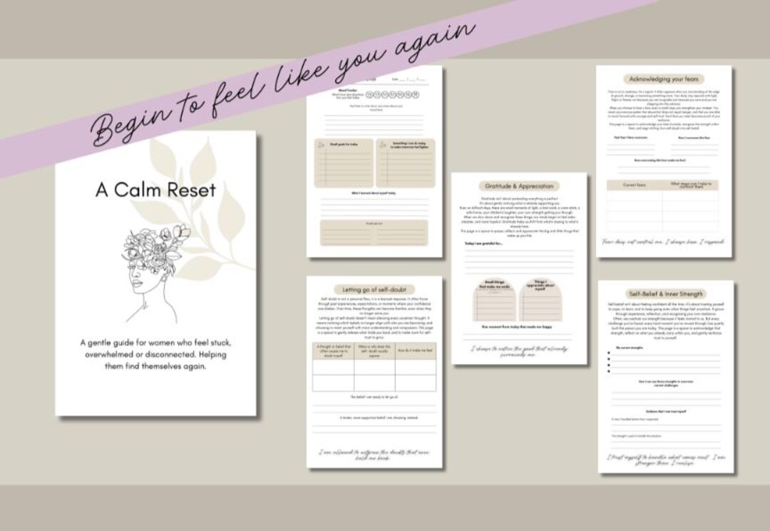 Self Love & Confidence Journal Printable | Guided Reflection Workbook ...