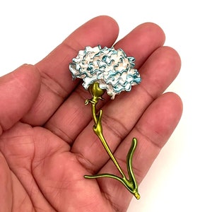Beautiful  huge blue flower brooch pin BX56
