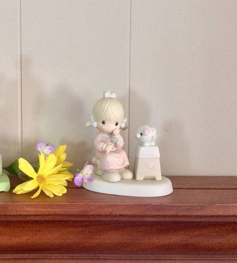Retired Precious Moments Figurine Love Cannot Break A Etsy