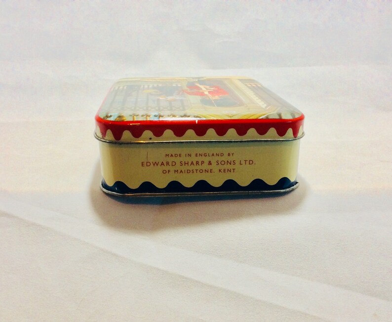 Candy Tins French Tissot Raspberry Drop Tin /& English Edward Sharp Toffee Tin