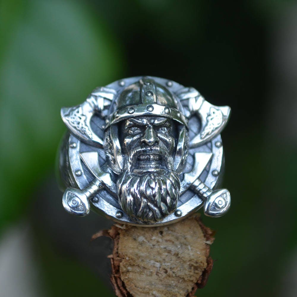 Ring Viking. Silver ring. Men's rings. Silver viking. Etsy