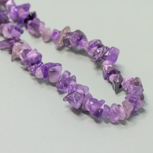 Amethyst Necklace | February Birthstone Necklace | Raw Crystal Necklace Gift for Her | Raw Amethyst Necklace | Bridesmaid Necklaces