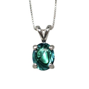 Element of Zen Abalone Necklace for Women | Sterling Silver Shell Pendant Abalone Shell Dainty Necklace for Women | Abalone Pendant