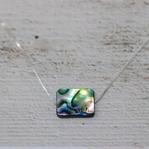 Natural Abalone Shell Necklace | 925 Silver Abalone Jewelry | Paua Shell Necklaces | Abalone Necklace for Women | Element of Zen Sea Shell